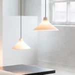 Suspension en porelaine Blanche par Seppe Van Heudsen pour Serax