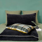Edredon en velour noir collection Haomy
