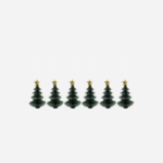 Lot de 6 sapins de Noël papier à suspendre - Housse doctor