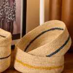 Panier - Corbeille - Vide poche - Raphia - Domoina